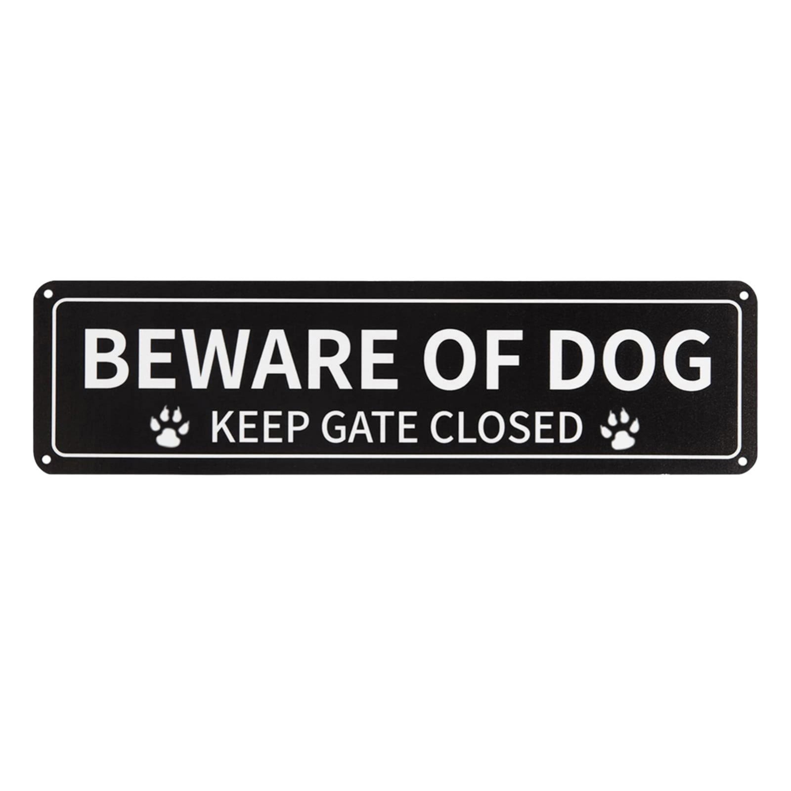 Door Hanging Decoration Warning Sign Beware Of Dog 12X3 Inch Sign