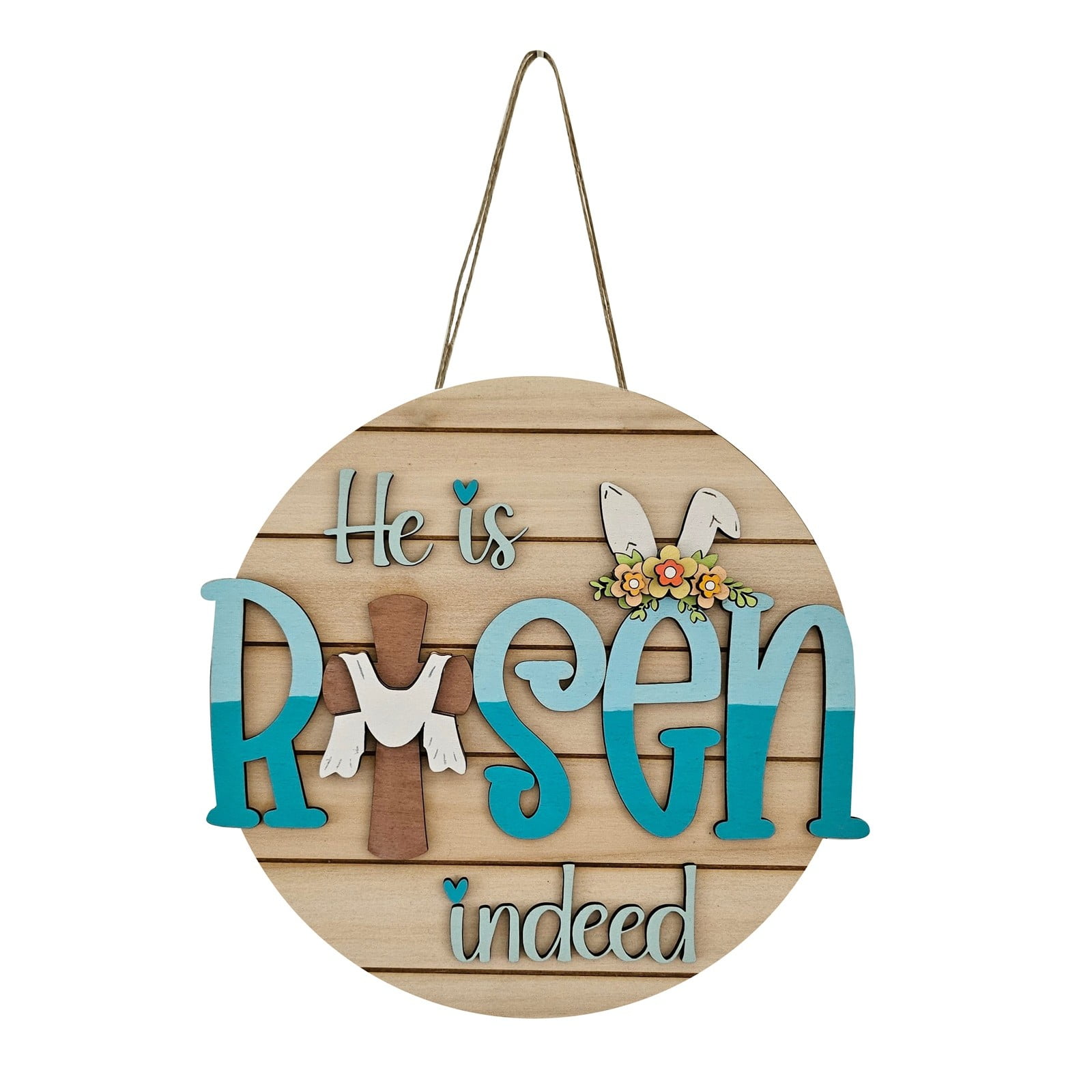 Door Hanging Farmhouse Decoration Cute Easter Door Sign Easter 3d Bunny 