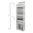thumbnail image 1 of Door Hanging Storage Organizer,with 3 Bins 1 Movable Baby Diaper Caddy,1 Large capacity diaper stacking storage Organizer,10 Side Pockets ,Bedroom Door Storage for Nursery Baby Essentials, 1 of 11