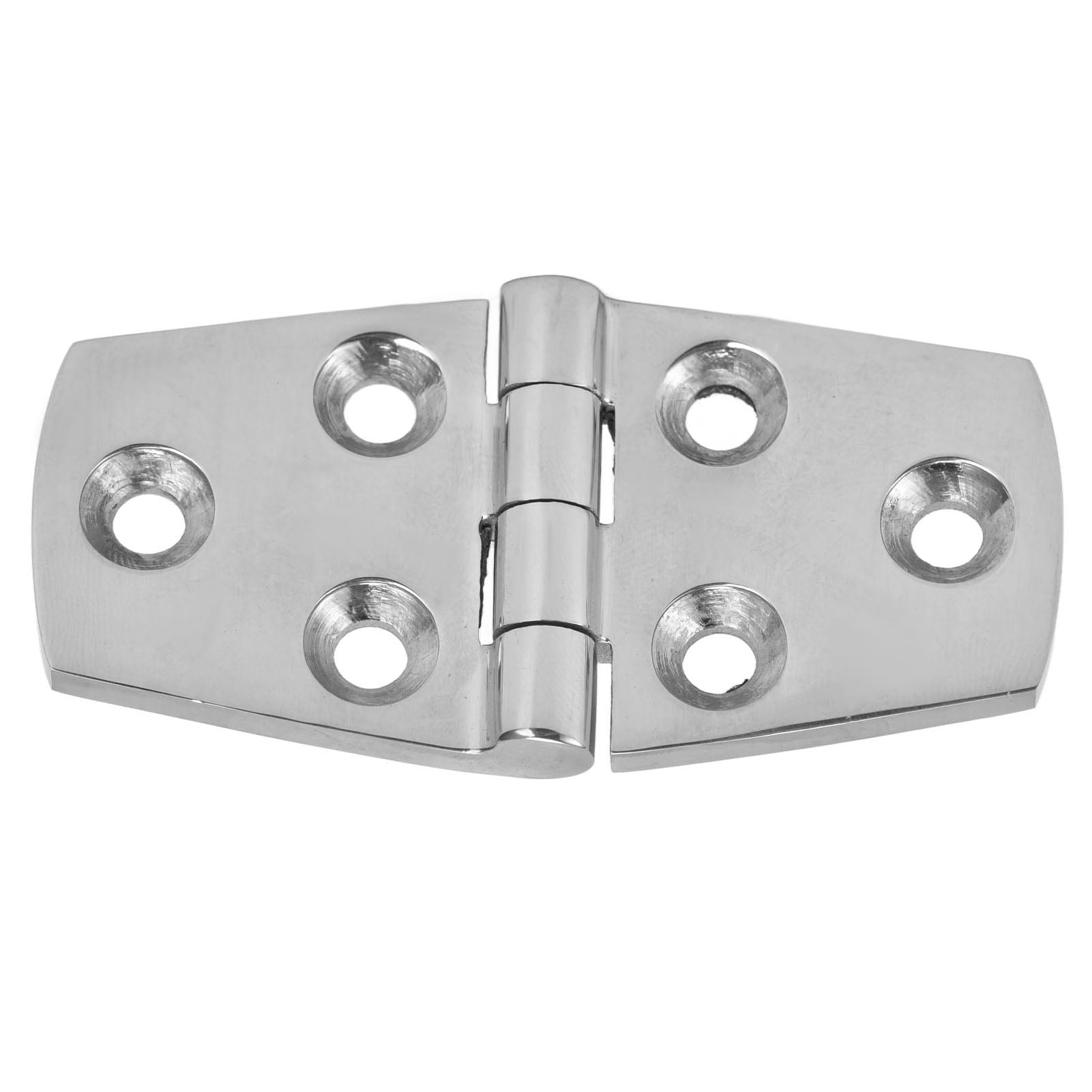 Door Hinge 6 Hole Mirror Polished 316 Stainless Steel Marine Hinges for ...