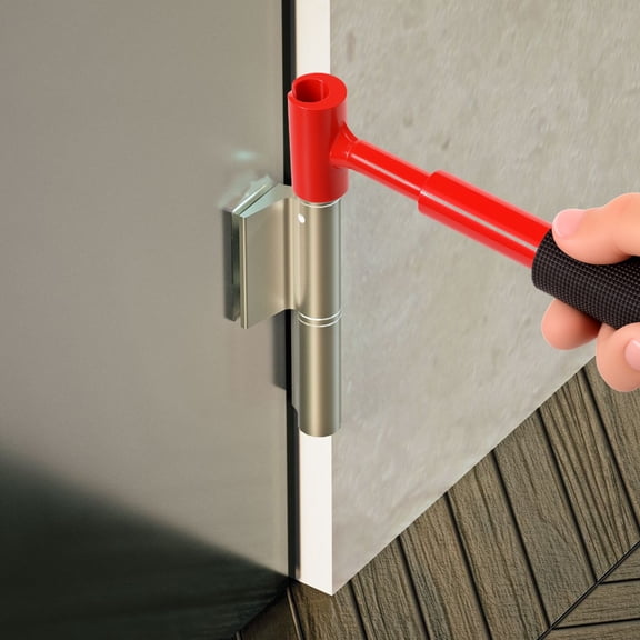Door Hinge Adjustment Tool Metal 4 in 1 Hinge Adjustment Wrench Door and Cabinet Alignment Tool Sturdy Hinge Gap Adjustment Tool Door Hinge Repair Tool for Door Hinge