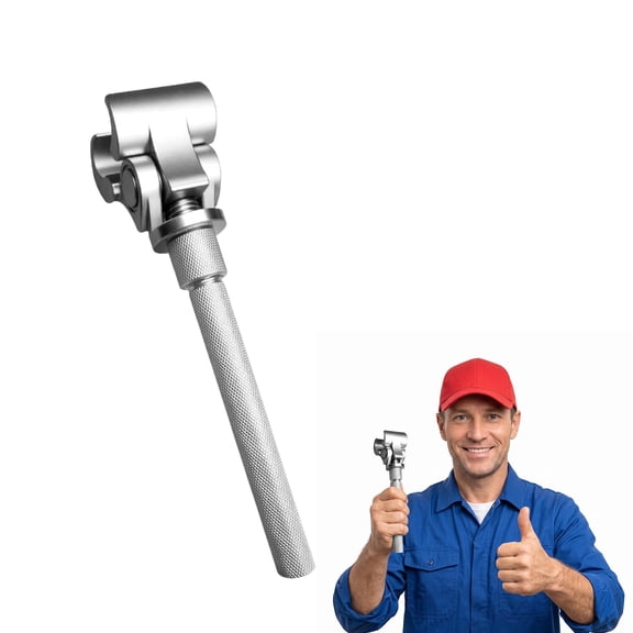 Door Hinge Adjustment Tool, Stainless Steel Adjustable Hinge Wrench with Knurled Handle for Door Alignment