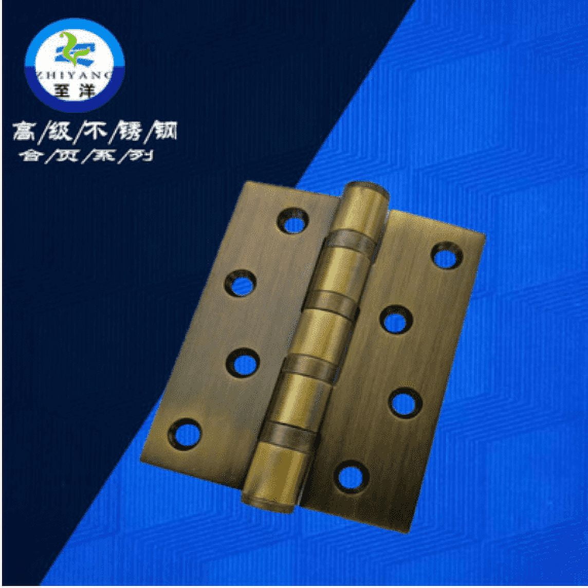 Door Hinge,Delaman 4in 3mm Stainless Steel Door Hinge Loose Pin Muffler