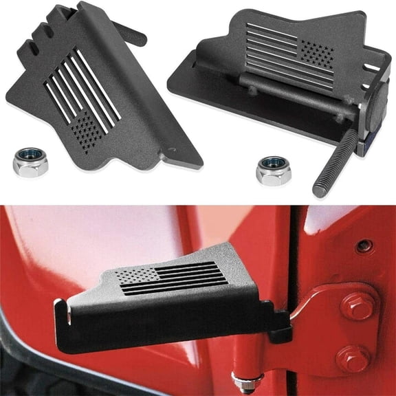 Door Hinge Front Foot Climb Step Pedal For Jeep Wrangler JK JKU 2007-2017 2pc