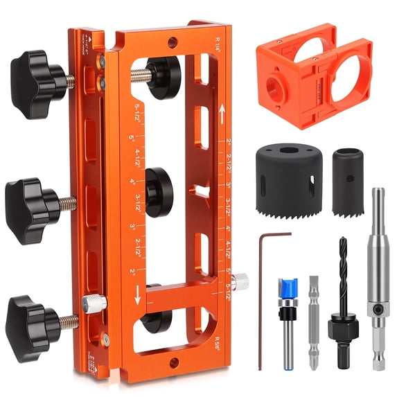 Door Hinge Jig,Door Hinge Template Kit for Router,Door Hinges Mortise ...