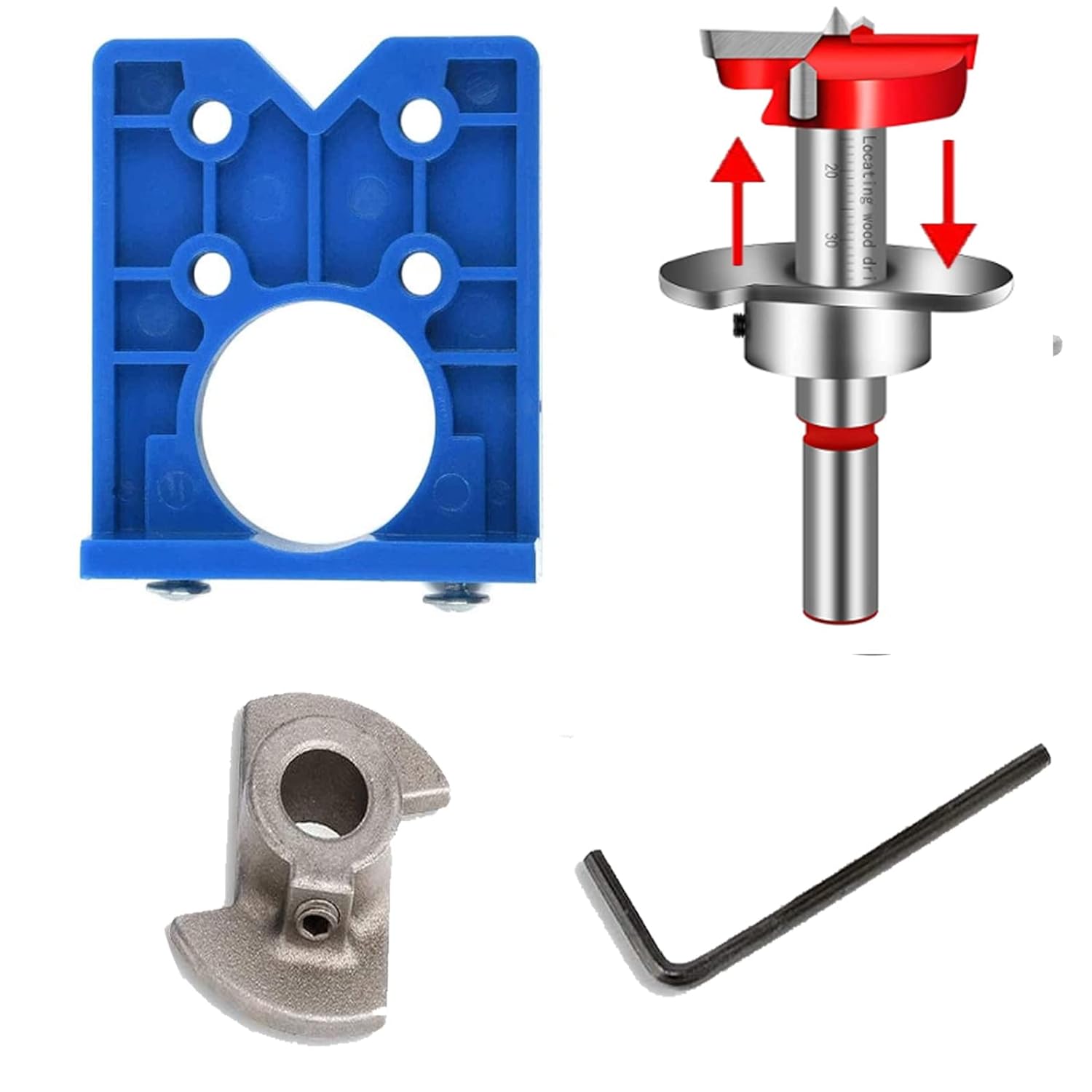 Door Hinge Jig Forstner Bit Sets for Hinge Installation