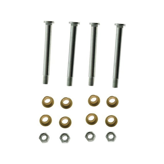 Door Hinge Pin and Bushing Kit 16 Piece - Compatible with 1992 - 2002 Ford E-150 Econoline 1993 1994 1995 1996 1997 1998 1999 2000 2001