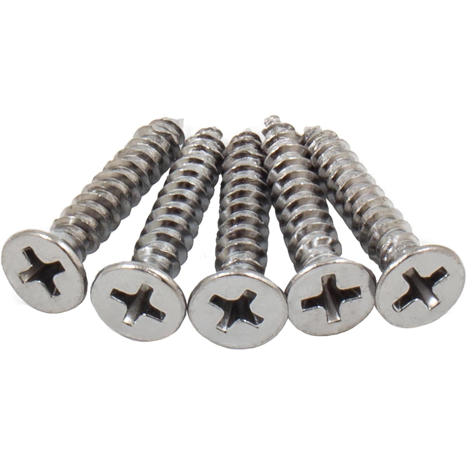 Door Hinge Screws, #9 x 1", 800-Pack, Polished Chrome by Stone Harbor Hardware