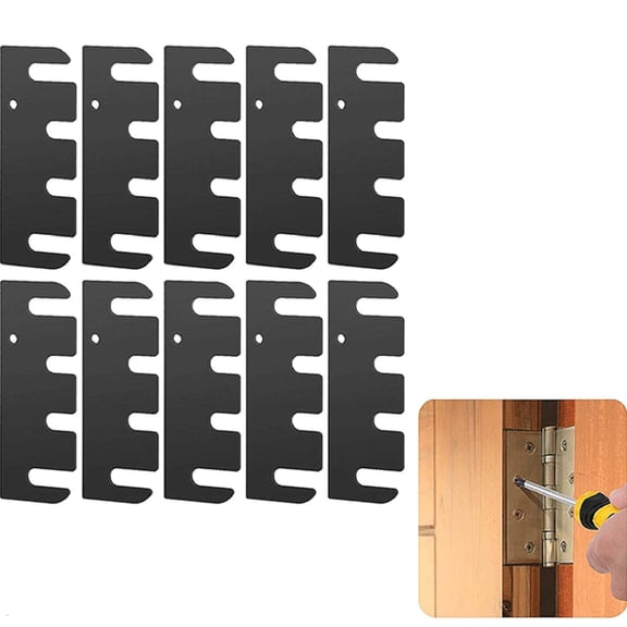 Door Hinge Shims Stainless Steel Spacer Plates for Door Hinge Repair Alignment Adjustment Gap Filling Hardware Kit
