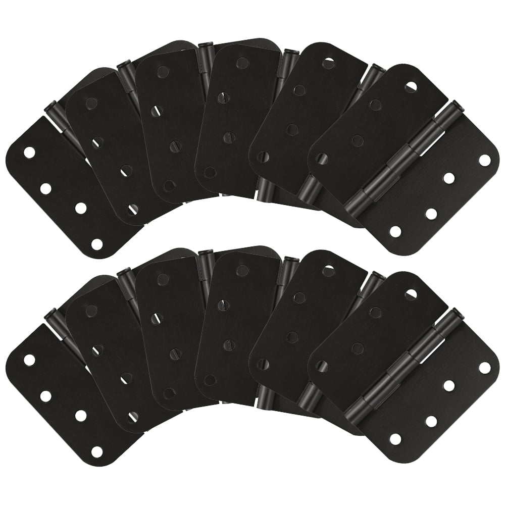 Design House 12-Pack 4" H x .625" Radius Butterfly Interior/Exterior Door Hinges, Oil Rubbed Bronze