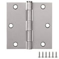 thumbnail image 1 of Door Hinge in Satin Nickel, 3.5-Inch, Square Corner Radius, 9-Pack, 1 of 13