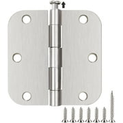 Door Hinges 3.5 Inch Rounded Interior Door Hinges 5/8" Radius 6 Pack TDCHINGES