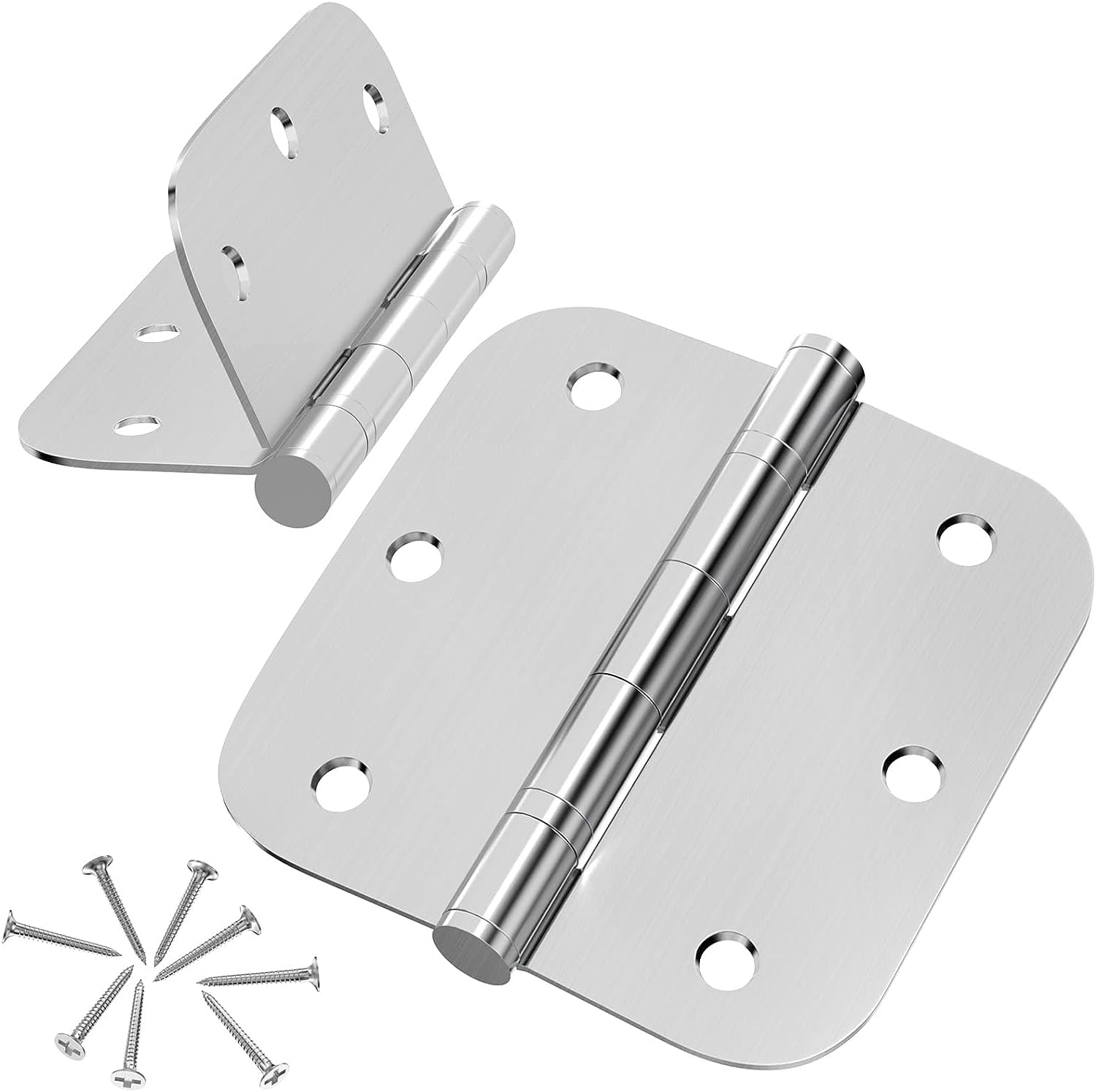 Door Hinges, 3 Pack Stainless Steel Hinges 3.5 inch Hinges for Doors