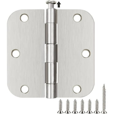 Door Hinges 30 Pack Satin Nickel- 3.5" x 3.5 inch 5/8" Radius Round Corners Handware TDCHINGES