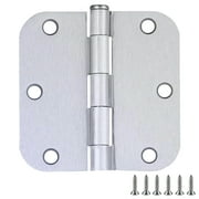 Design House 6-Pack 3.5" H x .625" Radius Butterfly Interior/Exterior Door Hinges, Brushed Chrome