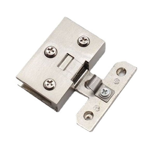 Door Hinges Glass Hinge 1PCS Silver Door Pivot Hinges For 4-7mm/5-10mm Glass Doors Glass Cabinets New Practical
