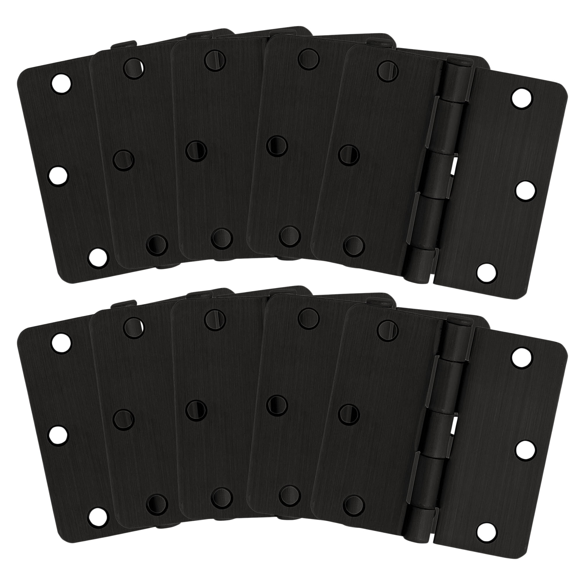 3.5" Oil Rubbed Bronze Steel Door Hinges Set