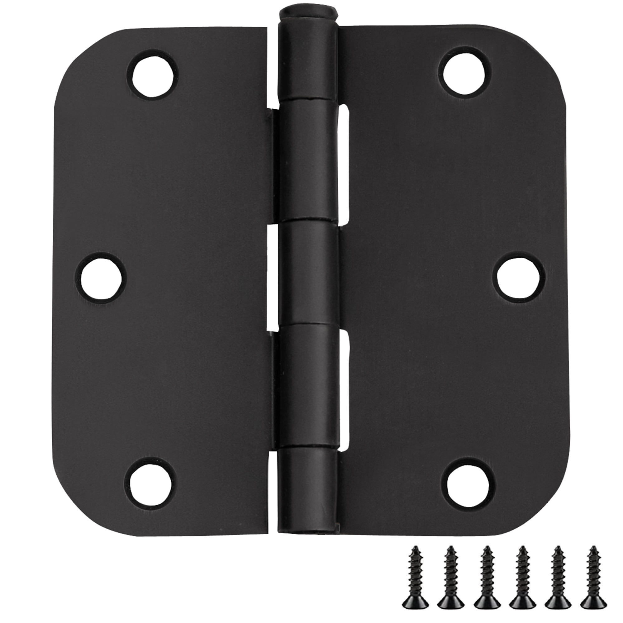 Door Hinges for Interior Doors 12Pack 3.5inch x 3.5inch Rounded 5/