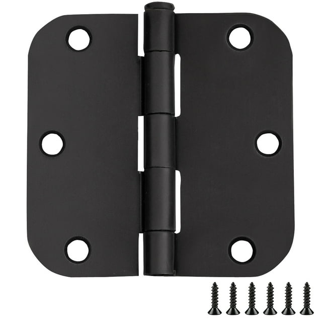 Door Hinges for Interior Doors 12Pack 3.5inch x 3.5inch Rounded 5/