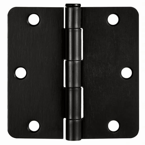 Design House 6-Pack 3.5" H x .25" Radius Butterfly Interior/Exterior Door Hinges, Oil Rubbed Bronze