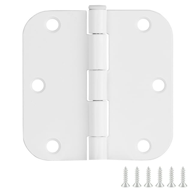 Door Hinges for Interior Doors 6Pack 3.5inch x 3.5inch Rounded 5/8