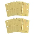 thumbnail image 1 of Design House 10-Pack 3.5" H x .25" Radius Butterfly Interior/Exterior Door Hinges, Satin Brass, 1 of 14