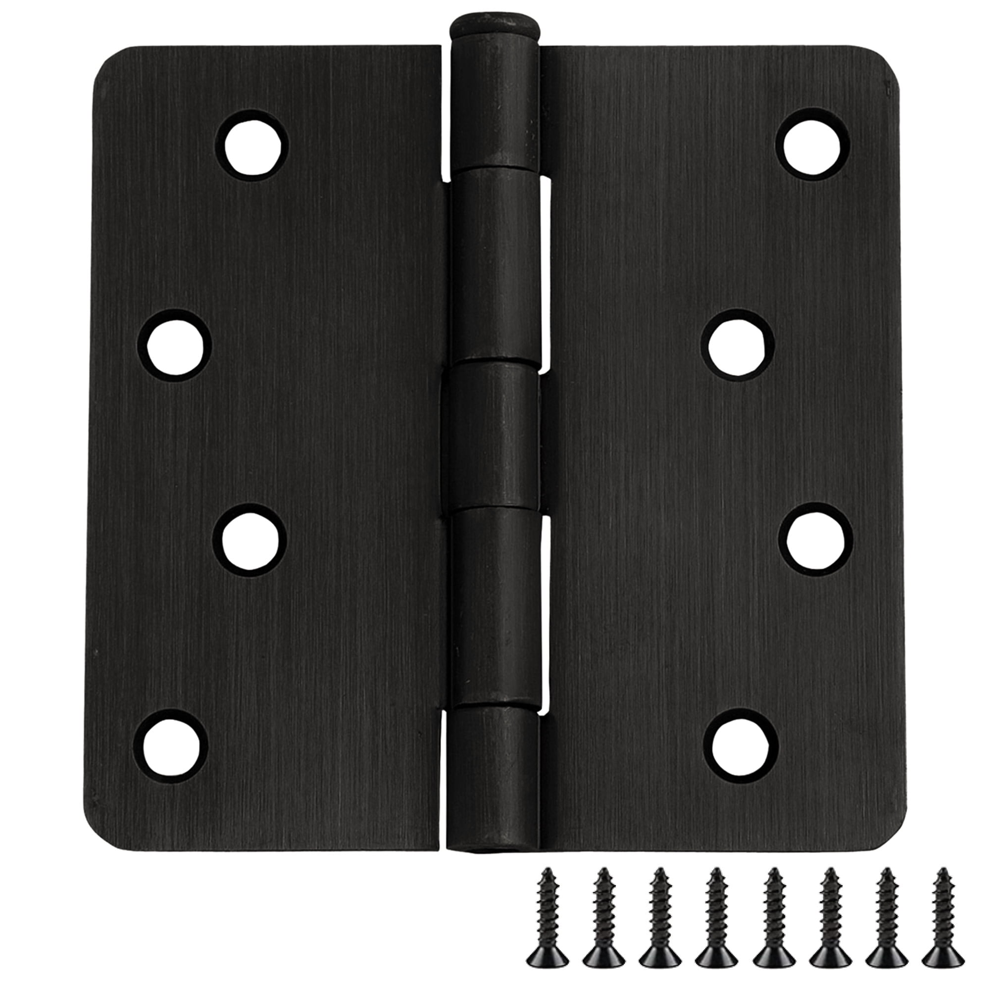 Design House 10-Pack 4" H x .25" Radius Butterfly Interior/Exterior Door Hinges, Oil Rubbed Bronze