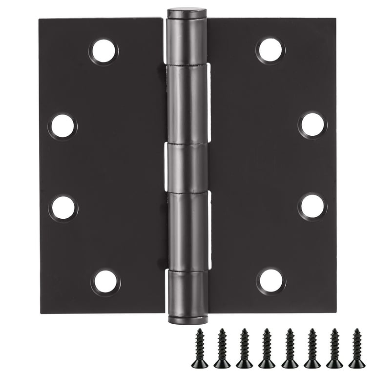 4 in. Oil Rubbed Bronze Steel Door Hinge 1/4 in. Corner Radius with Screws (12-Pack) 4 in. Oil Rubbed Bronze Steel Door Hinge 1/4 in. Corner Radius with Screws (12-Pack)