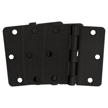 Design House Steel Door Hinges - Oil Rubbed Bronze 3.5x3.5 Inch 10-Pack