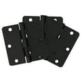 thumbnail image 1 of Design House 3-Pack 3.5" H x .25" Radius Butterfly Interior/Exterior Door Hinges, Matte Black, 1 of 15