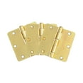 thumbnail image 1 of Design House 3-Pack 3.5" H x .25" Radius Butterfly Interior/Exterior Door Hinges, Satin Brass, 1 of 12