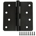 thumbnail image 1 of Design House 3-Pack 4" H x .25" Radius Butterfly Interior/Exterior Door Hinges, Oil Rubbed Bronze, 1 of 16