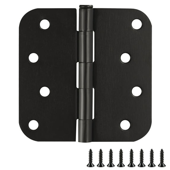 Design House 3-Pack 4" H x .625" Radius Butterfly Interior/Exterior Door Hinges, Oil Rubbed Bronze