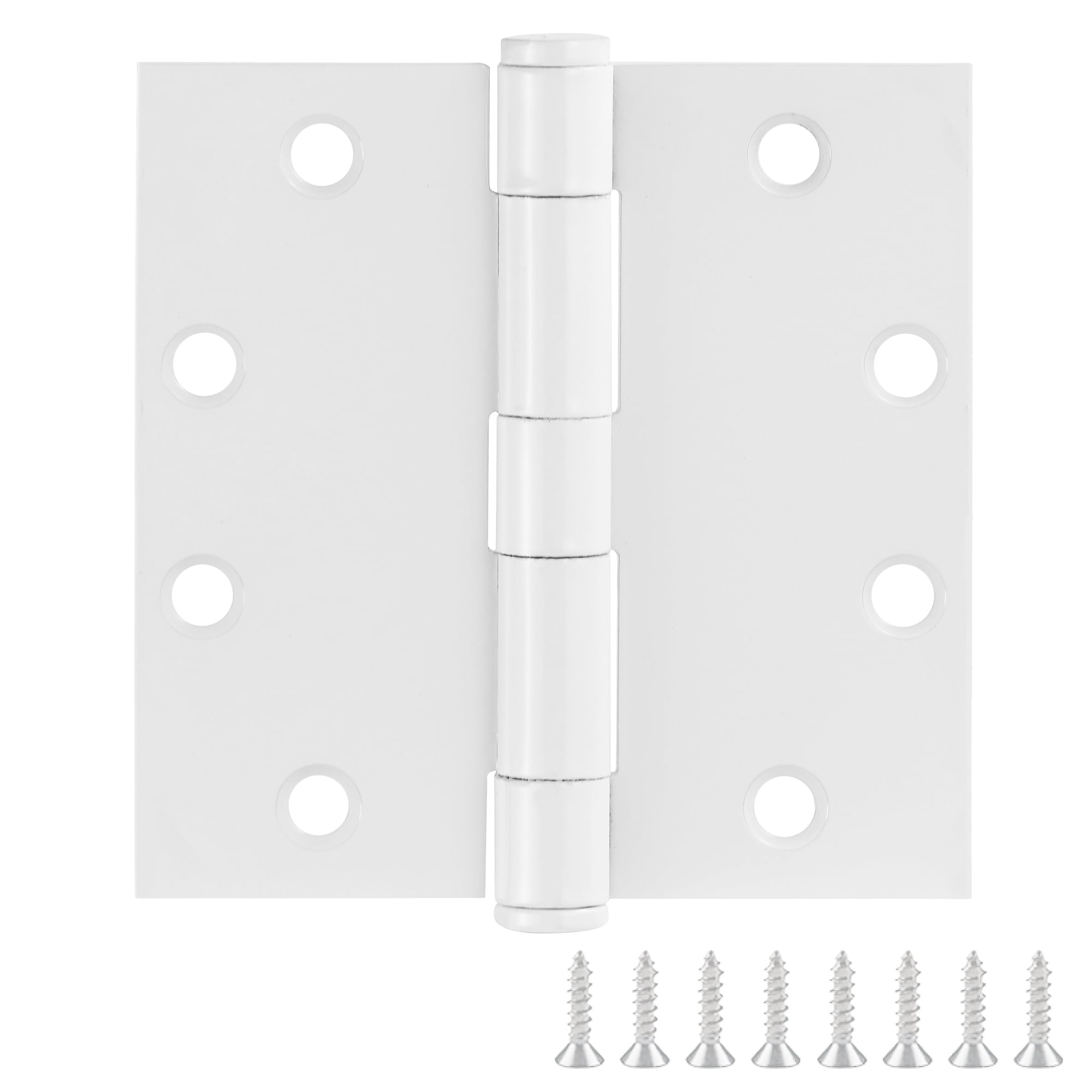 Design House 6-Pack 4.5" H x .625" Radius Square Butterfly Interior/Exterior Door Hinges, White