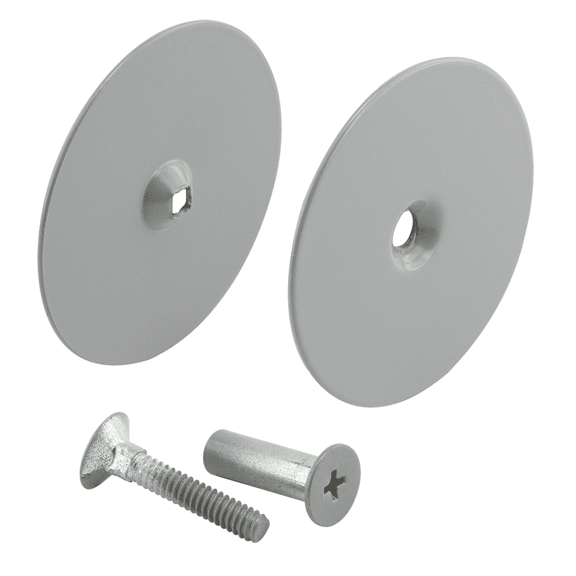 Door Hole Cover Plate, 2-5/8 in. Diameter, Finished in Gray Primer Door Hole Cover Plate, 2-5/8 in. Diameter, Finished in Gray Primer