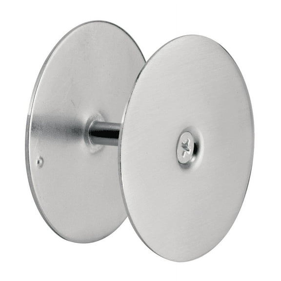 Door Hole Cover Plate, 2-5/8 in. Diameter, Satin Nickel