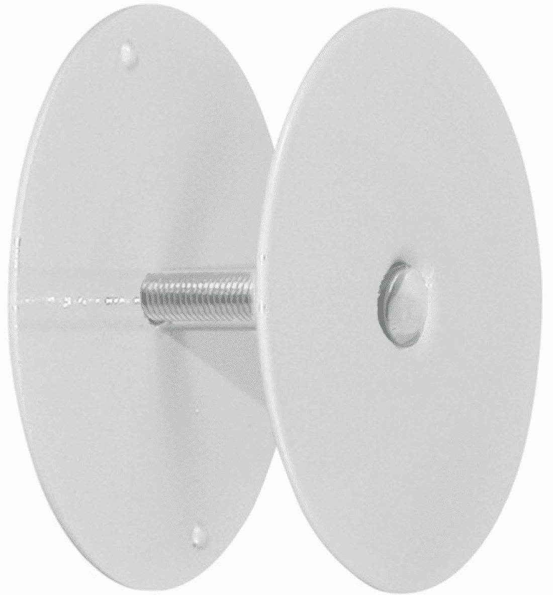 NAUBEA 1 Pack Door Hole Cover Plate Brushed Satin Nickel Deadbolt Cover Plate 2 5/8" Diameter Round Door Knob Hole Filler Plate, 1" And 1.5" Screws, Reinforcer Locks And Doors For Home