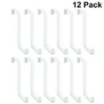 thumbnail image 1 of Over the Door Hook, Door Hanger Hooks Fit for Two Sized Doors, Reversible Design Metal for Hanging Clothes, Towel, Coat, Bathroom, Bedroom, 12 Pcs, White, 1 of 7