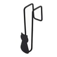 thumbnail image 1 of Over the Door Hook Metal Black Cute Cat Shaped No Punch Single Hanger 1 Pack for Kitchen Bathroom Cabinet Closet Hanging Towel Coat Key Robe Home Storage Organization, 1 of 8