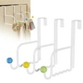 thumbnail image 1 of Over The Door Hook, Towel Holder Towel Hook for Bathroom, 3 PCS Towel Hanger Door Rack with Coat Hooks, Over The Door Hanger Towel Rack for Bathroom, Bedroom Towels Coats, 9.45x8.27", 1 of 5