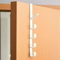 thumbnail image 1 of Over Door Hook, Wall Mounted Clothes Hook with Strong Adhesive, No Drill Coat and Hat Hook for Bedroom, Bathroom, Kitchen and Office, Sturdy and Traceless Hanging Rack, 1 of 7