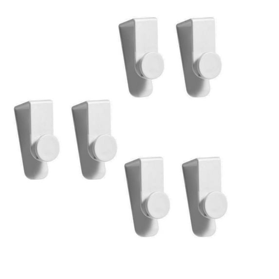 Over The Door Hook,White Plastic Hanger,Perfect Coat Rack Hook,Towel Holder Door Mount for Bedroom,Kitchen,Bathroom & Laundry Storage – Pack of 2 or 6