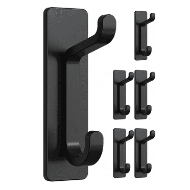 8 Pack Black Towel Hooks - Walmart.com