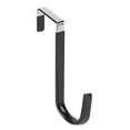 thumbnail image 1 of Over The Door Hooks, 1 Pack 1.77x4.92x1.77" Hangers Hooks with Rubber Prevent Scratches Heavy Duty Organizer Door Hanger Hooks for Hanging,Over The Doors Towel Racks Hanger for Bathroom,Black, 1 of 8