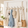 thumbnail image 1 of Over The Door Hooks,BUSATIA Door Hanger Hooks for Hanging, Over The Door Towel Racks for Bathroom with 14 Coat Hooks, Over The Door Hanger for Coats and Towels, White, 1 of 6