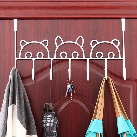 Over The Door Hooks,Bexikou 7-Hook Storage Rack for Hanging Towel, Heavy Duty Towel Rack for Bathroom,Towel Holder for Hanging, Coat Rack for Hanging Clothes Hat Towel