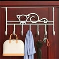thumbnail image 1 of Over The Door Hooks, Over The Door Hanger for Hanging, Over Door Towel Rack Coat Rack Hanger Hooks for Clothing, Anti-Rust Overdoor Organizer Rack with 7 Hooks for Bathroom Bedroom Hat Purse Robe, 1 of 7