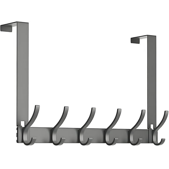 Over The Door Hooks, Door Hanger Hooks for Hanging, Over The Door Towel Racks, Over The Door Hanger, Coat Rack with 12 Coat Hooks, Wreath Door Hanger Over The Door Organizer