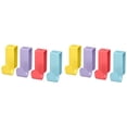 thumbnail image 1 of Over The Door Hooks No Drill (8 Pack) - Stainless Steel Door Back Hangers, Multicolor Hanging Organizer for Hats, Towels & Bags, Fits Most Cabinet & Closet Doors, 1 of 5
