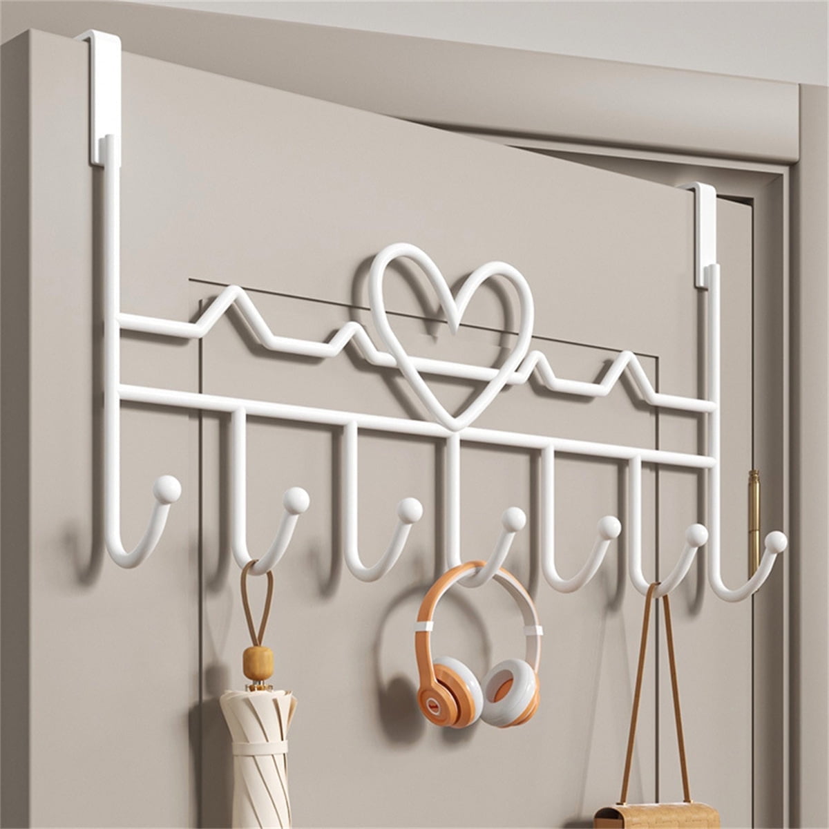 BAKON Over The Door Towel Rack With 4 Triple Hooks, Heavy - View #6